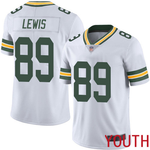 Green Bay Packers Limited White Youth #89 Lewis Marcedes Road Jersey Nike NFL Vapor Untouchable->youth nfl jersey->Youth Jersey
